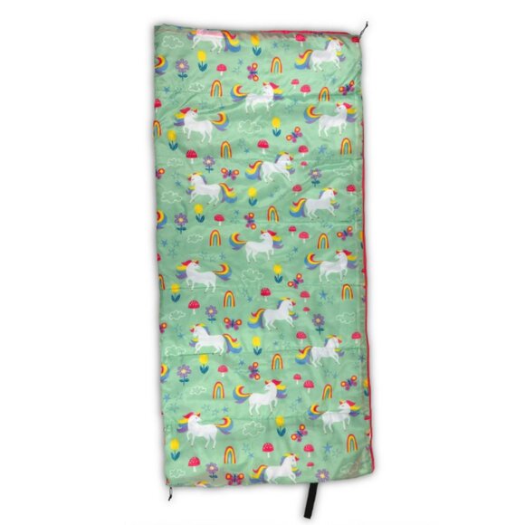 Olivet Unicorn Print Sleeping Bag Nap Mat for Toddlers and Kids - Picture 1 of 9